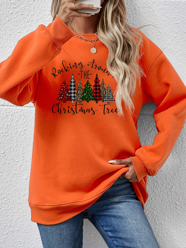 FestiveGlow™ - Christmas Tree Graphic Sweatshirt